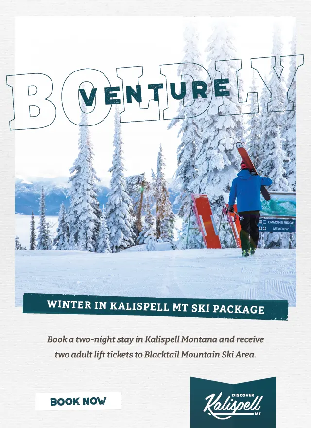 Winter in Kalispell, Montana: Vacation Ski Package at Blacktail 