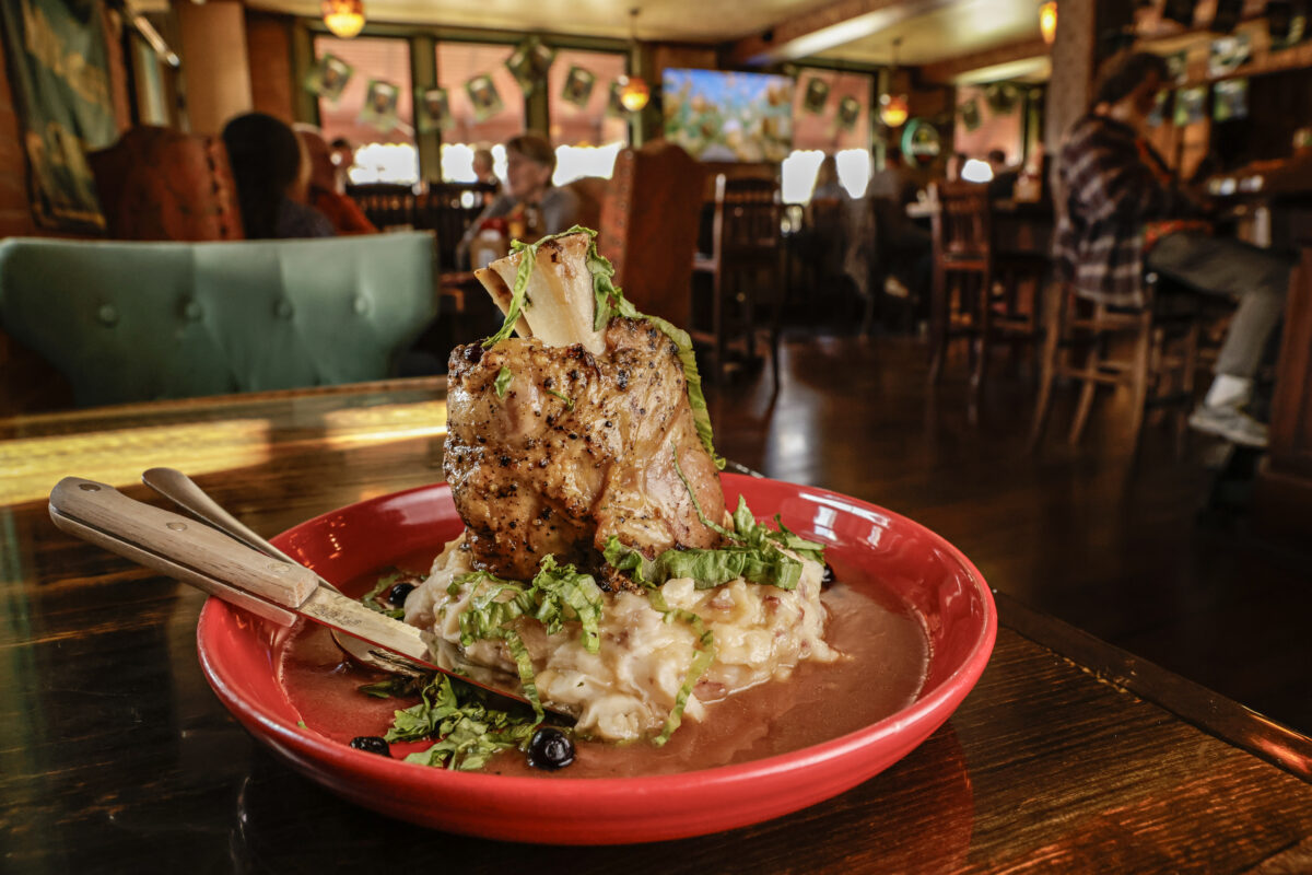 Huckleberry Pork Shank Brannigans Pub